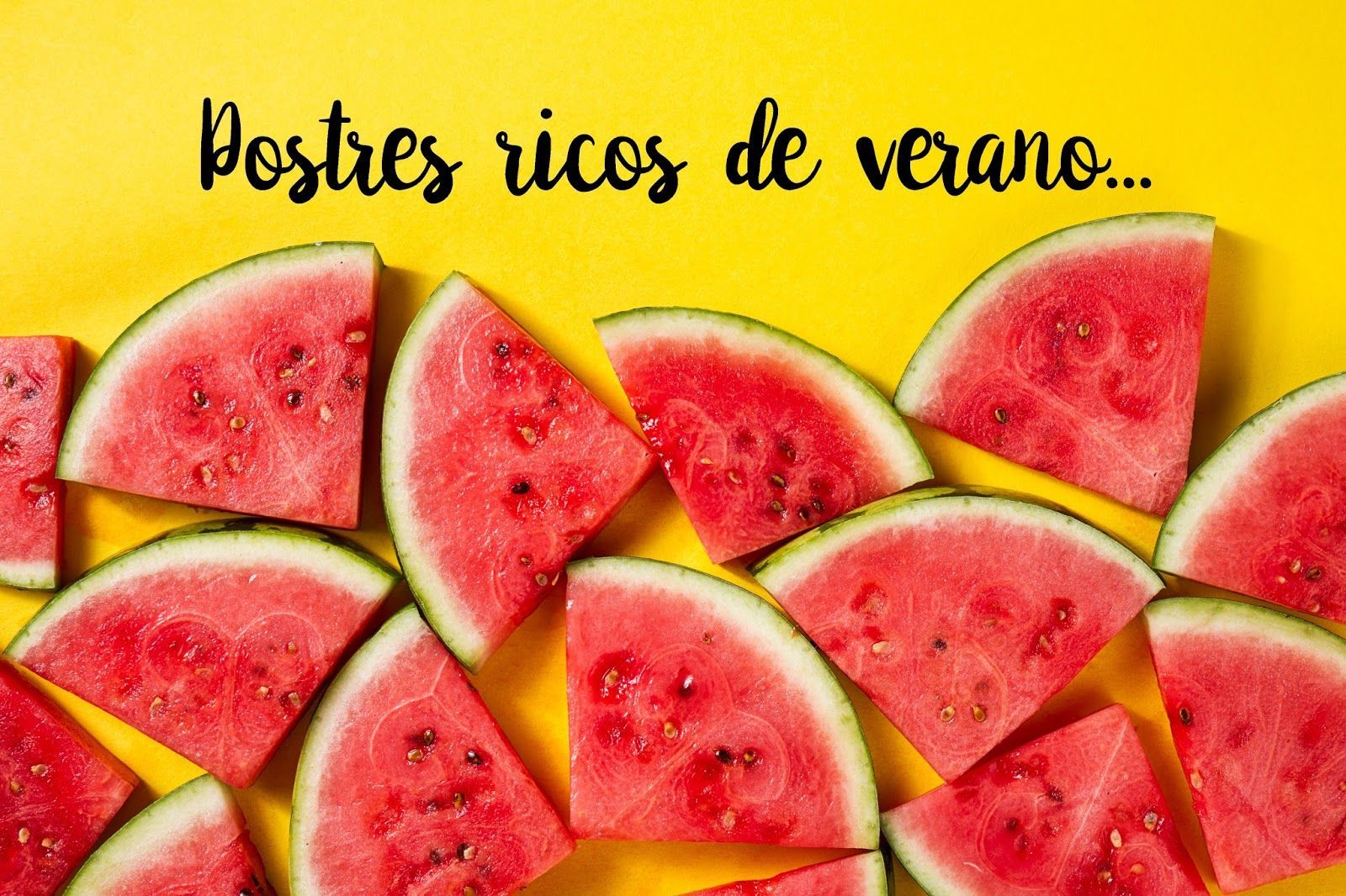 Postres ricos de verano