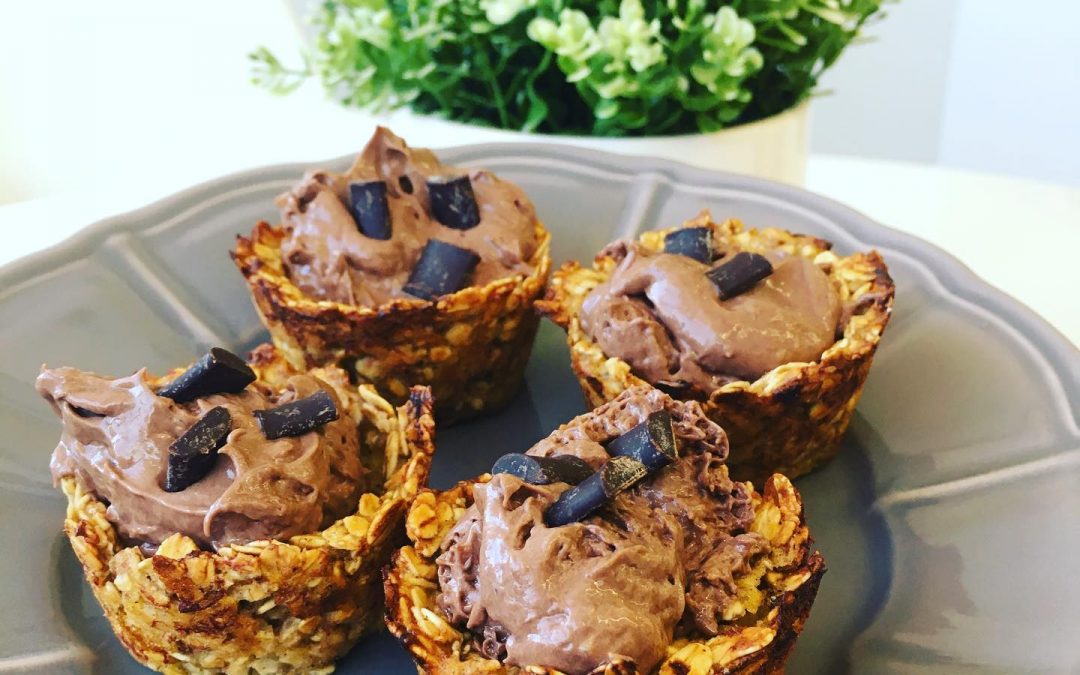 CESTITAS DE AVENA Y CHOCOLATE